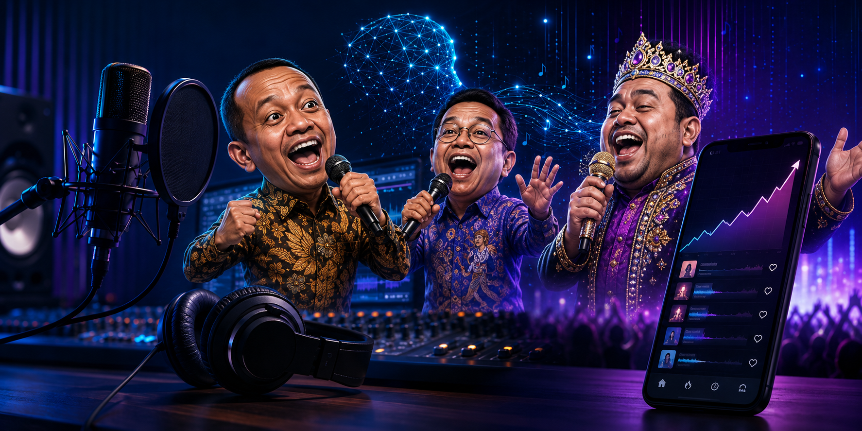 Fenomena Lagu AI Viral, Ketika Musik Buatan Algoritma Menaklukkan Tangga Lagu Digital