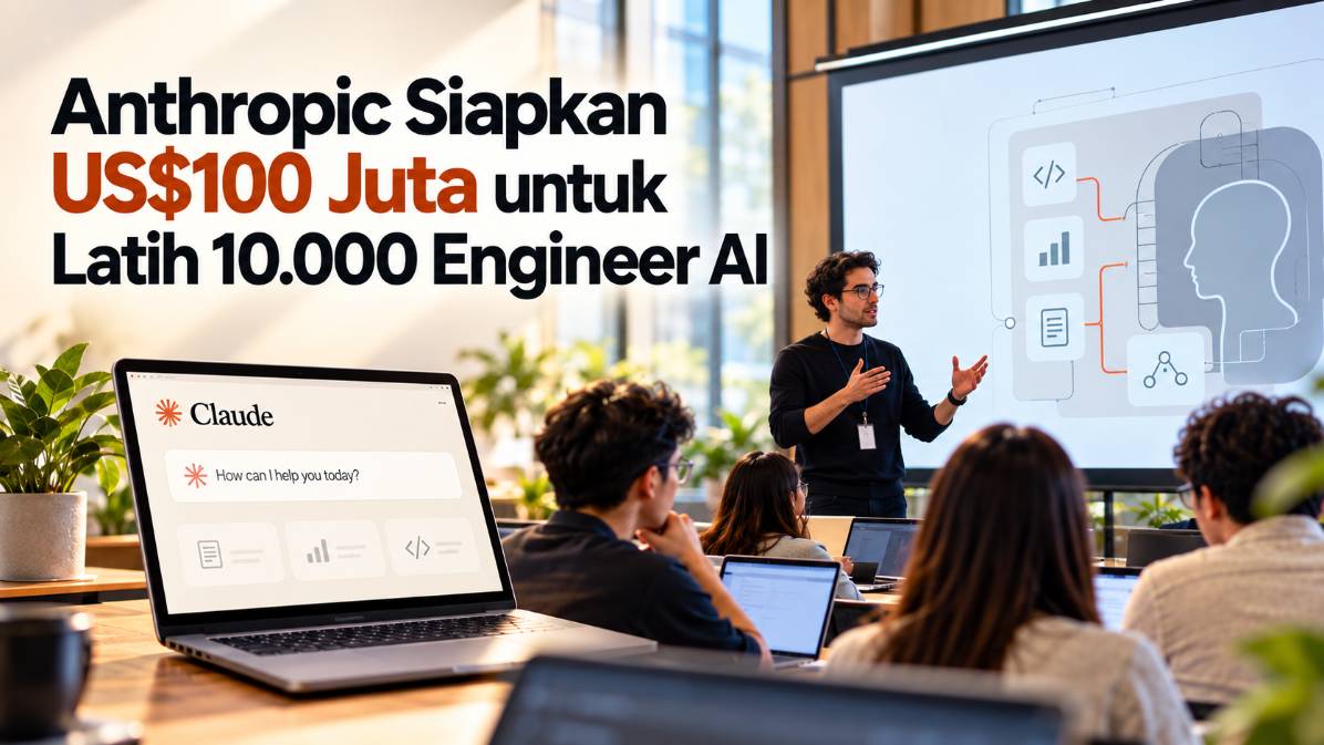 Anthropic Siapkan US$100 Juta untuk Latih 10.000 Engineer AI