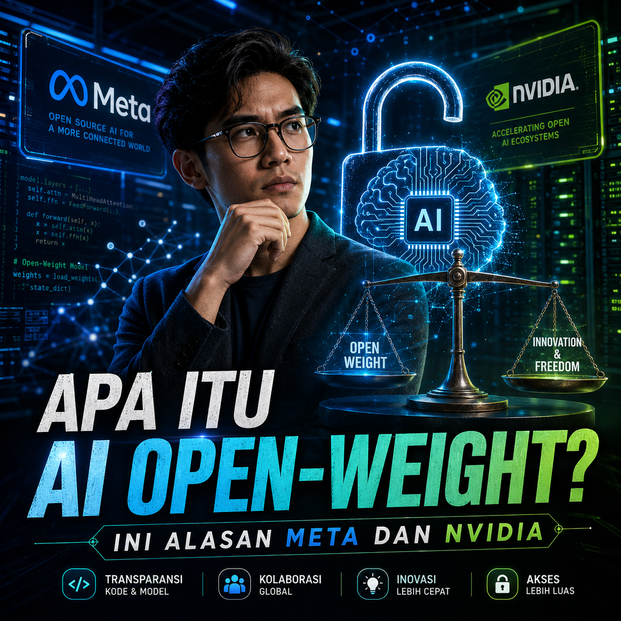 Apa Itu AI Open-Weight? Ini Alasan Meta, Microsoft, Nvidia, hingga IBM Dukungannya